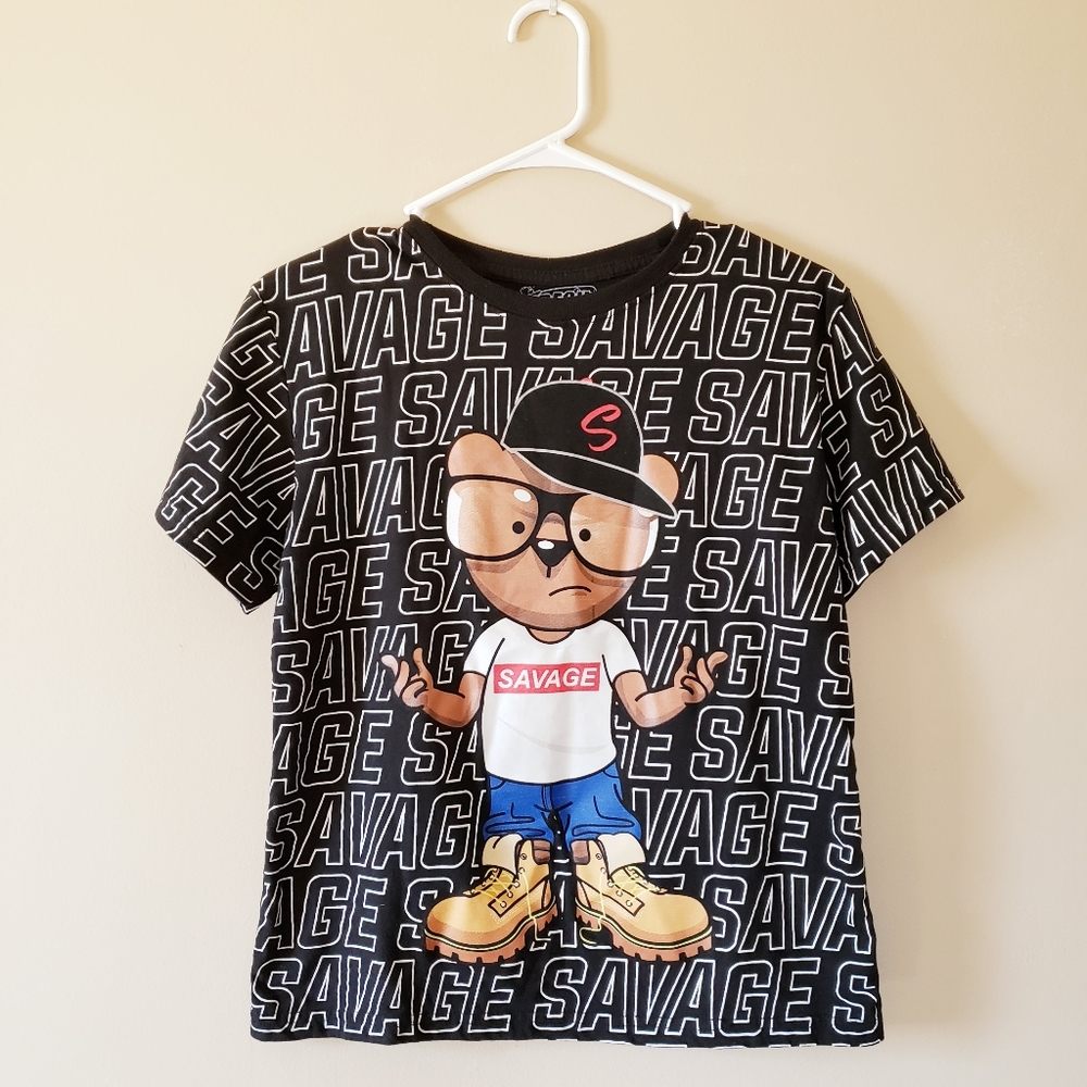FRESH LAUNDRY | 'SAVAGE' Graphic Tee- Boys L